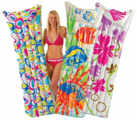 Надувной матрас для плавания 183*69см INTEX Фэшн пестрый, ассорти