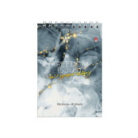 Блокнот А6  40л гребень "Мрамор" клетка