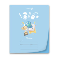 Тетрадь А5 24л кл. Светоч  пласт.обл. "Всезнайка"