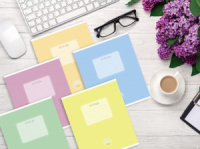 Тетрадь А5 18л косая лин. ПЗБМ "Новая однотонная тетрадь" белизна 100%