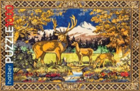 Пазлы 1000 элементов  680*480мм. "Ковер СССР. Олени" Premium