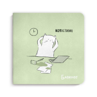 Блокнот 170*170мм  40л скоба "Дедлайн" мат.лам., выб.УФ-лак, диз.блок