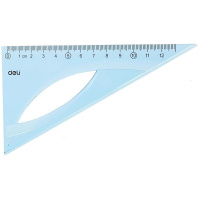 Набор геометрический Deli (2треуг., 20см лин., трансп.)