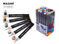 Набор маркеров для скетчинга  24цв. FANTASIA. Grey- pastel colors, двусторон., 3,0-6,2мм