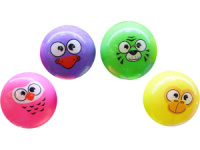 Мяч детский 14см "Мордочки" ассорти НЕ НАДУТЫЙ