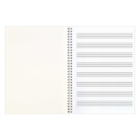 Тетрадь для нот А4 32л., вертик., гребень "Звукозапись"