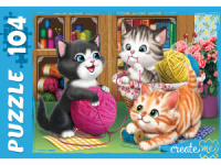Пазлы  104 элемента  230*330мм "Три милых котенка" Create me