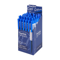 Ручка гелевая BV автомат. 0,4мм "FineClick" синяя