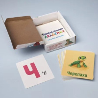 Карточки обучающие "Познавательная академия. Русский алфавит" 60 карточек