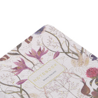 Записная книжка А6  60л. кож.зам., мягк.пер. "Flora. Symmetrical Flora" лин.