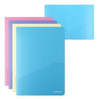 Папка уголок А4 Diagonal Pastel с 2 карманами, ассорти