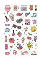 Альбом наклеек А5, 20 стр, "Pink Power Stickers. Бледно-розовая" Альбом наклеек А5, 20 стр, "Pink Power Stickers. Бледно-розовая"