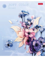 Тетрадь А5  80л кл. Hatber "Эстетика цветов" софт-тач, белизна 100%