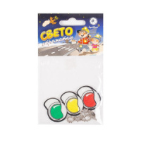 Брелок светоотражающий пластик осн. "Светофор" 50мм