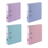 Регистратор А4  75мм PVC, Classic Lite. Pastel, персиковый, карман