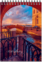 Блокнот А5  50л гребень "Атмосферный Питер" клетка