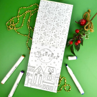 Раскраска "Раскраска для скетч-маркеров. Новый год" А5, 32стр.