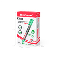 Маркер перманентный 2,25 мм пулевидный зеленый LP-600, с жидк.чернилами