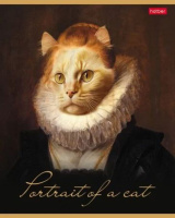 Тетрадь А5  96л кл. Hatber "Котошедевры" мат.лам., тисн., белизна 100%