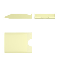 Лоток д\бумаг гориз. литой Pastel желтый