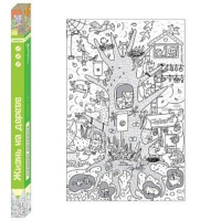 Раскраска 120*80см "Жизнь на дереве"