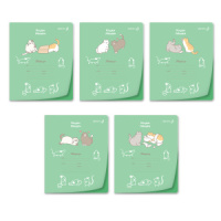 Тетрадь А5 24л кл. Светоч  пласт.обл. "Усатый - полосатый"