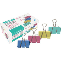 Зажим д\бум. мет. цветные deVENTE 41мм.