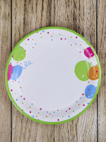 Тарелка бум. "Воздушные шарики" 18 см, 6 шт.