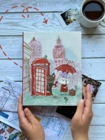 Фотоальбом 200 фото 10*15см Приключения хвостиков в Лондоне, пластик.стр.