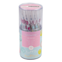 Ручка гелевая BV  0,5мм "UniWrite. Сладкое настроение" синяя