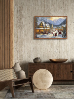 Пазлы 1500 элементов  580*850мм. "Город в снегу"