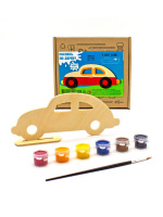 Роспись по дереву "Машина" 3+