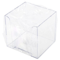 Подставка под бумажный блок (90*90*90мм) прозрачная