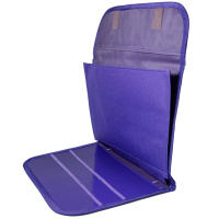 Папка для труда А4 1 отд. липучка ткань, фиолетовая