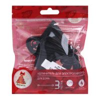 Удлинитель для гирлянд электрических 3м, черный