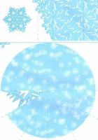 Вырезаем из бумаги "Ажурные снежинки" 8 снежинок , 2 гирлянды