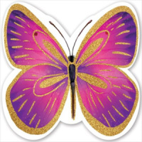 Украшение на скотче 14*14см  "Бабочка"