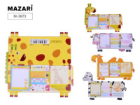 Набор бумаги с липким краем (4 блока полос+1 прямоуг.блок+1 квадр.блок)