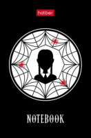 Блокнот А7  48л клеевой кор. "W-wednesday" клетка, 3-х цв.блок