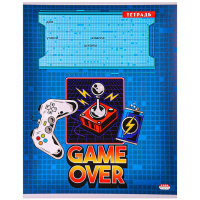 Тетрадь А5 12л кл. Проф-Пресс "Хардкорный геймер" 5 диз.в спайке*