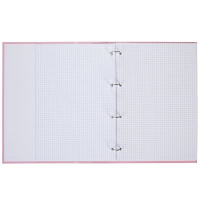 Тетрадь  А4  80л кл. на кольцах Hatber "NEWtone PASTEL. Розовый кварц" софт-тач