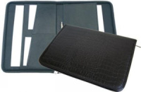 Папка деловая к/з А4 30мм 1 отделение Крокодил, 4 кармана