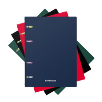 Тетрадь А5  80л кл. на кольцах Erich Krause "Classic" пластик. обложка, ассорти