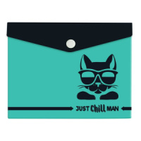 Конверт на кнопке  с рисунком 170*140мм, Чилмэн