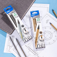 Карандаш Deli НB Enovation трехгранный, ластик, пласт.корп. ассорти