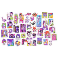 Набор наклеек 107*187мм, 1 л. "Стикеры для телефона. Неоновый киберпанк"