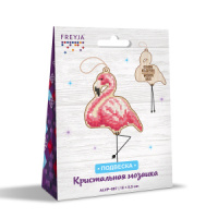 Мозаика алмазная по номерам подвеска 8*10см "Фламинго"