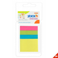 Закладки с липким краем (12*50мм) 4цв., 40л.