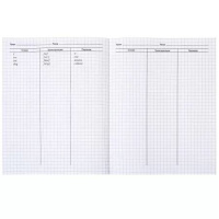 Тетрадь д/записи иностр. слов А5  48л, скоба, пласт.обл. "Бирюзовая"