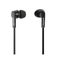 Наушники внутриканальные Smartbuy Prime, черные, динам.10мм, плоск.каб., 3 пары силик.вставок